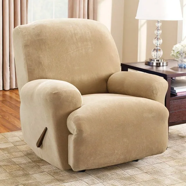 SureFit Lift Medium Recliner Slipcover, Cream