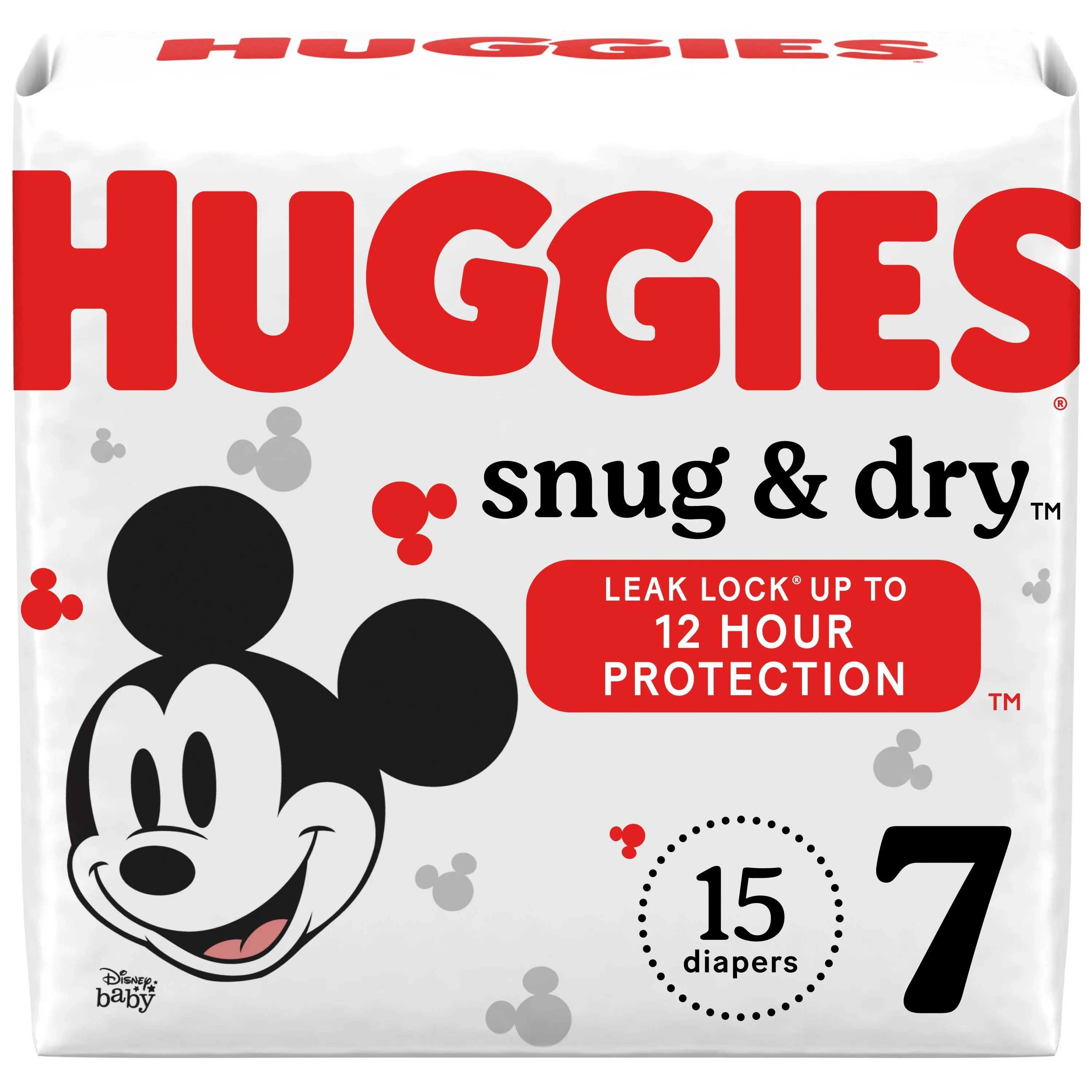 Huggies Snug & Dry Baby Diapers - Size 7 15 ct