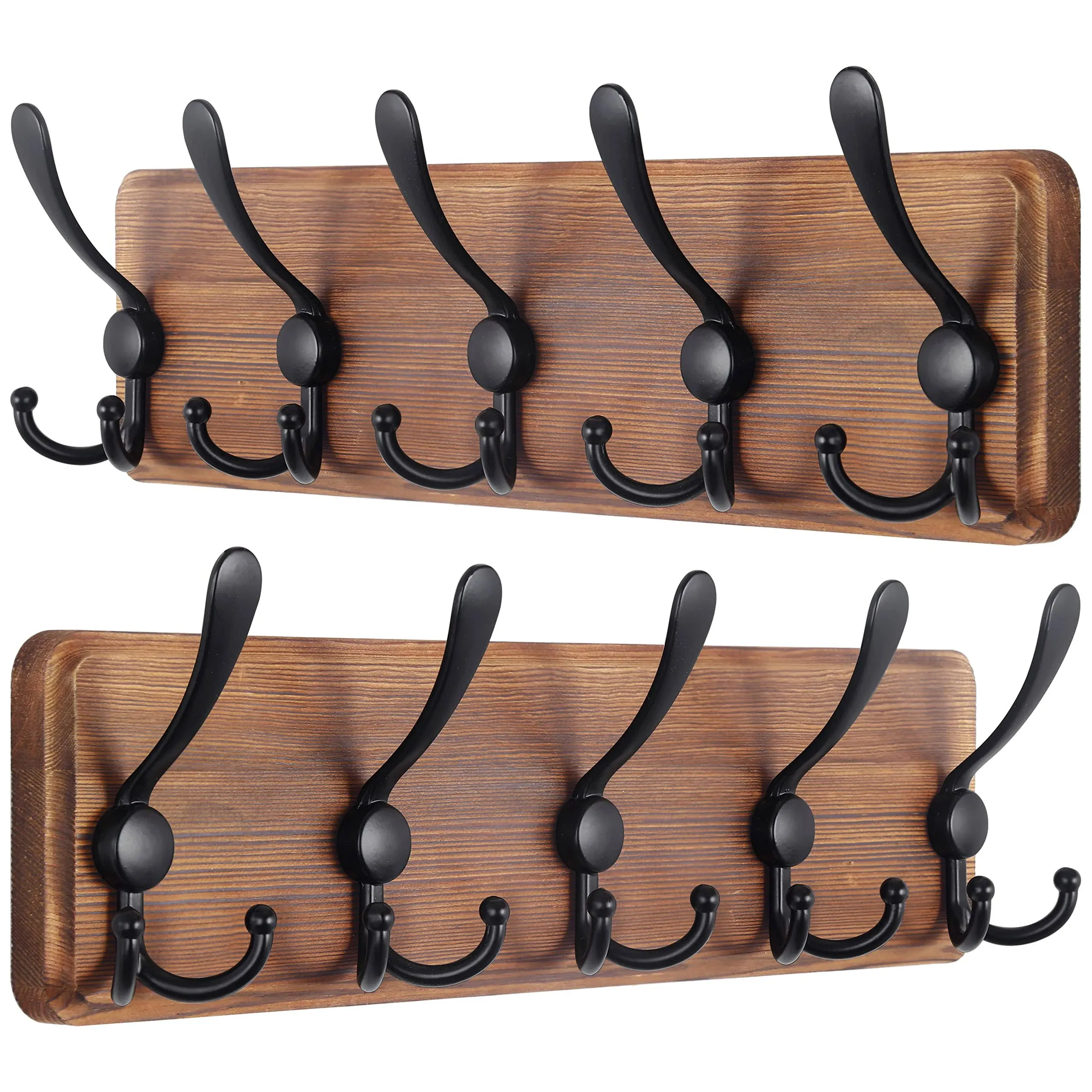 SKOLOO Rustic Wall Mounted Coat Rack Wall Coat Rack Hooks