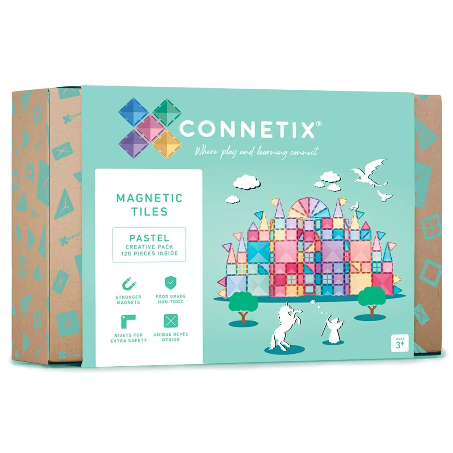 Connetix Tiles 120 Piece Pastel Creative Pack