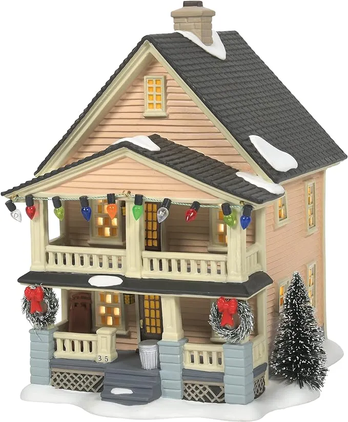 Department 56 a Christmas Story Village Schwartz's House Lit Building, 7.36 Inch, Multicolor