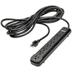 Tripp Lite PS725B Power Strip, 7-Outlet, Black, 25ft Cord