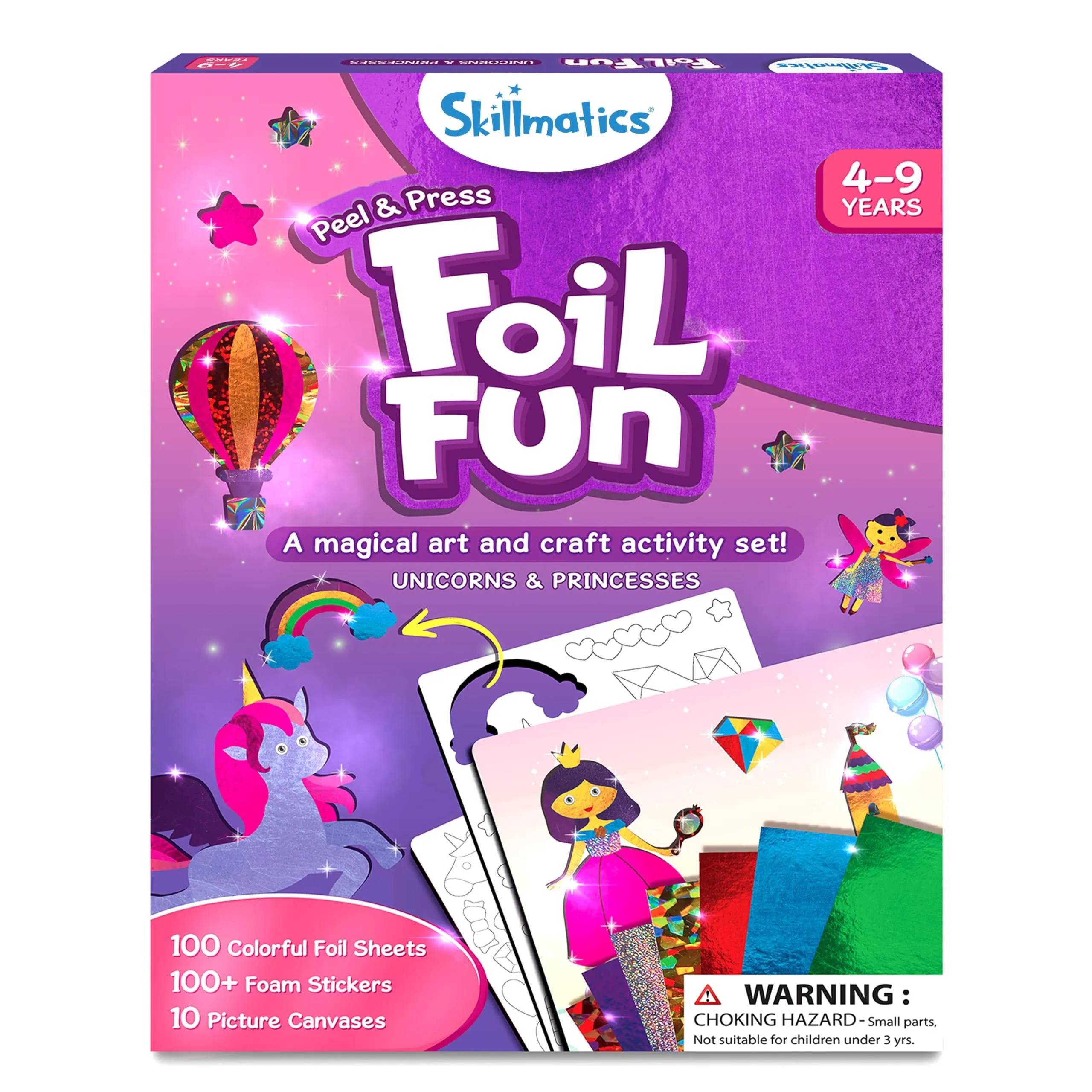 Skillmatics Art & Craft Activity Foil Fun Unicorns & Princesses