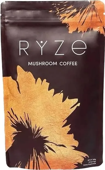 Ryze Mushroom Coffee Organic 30 SERVINGS With Spoon SAME OR NEXT DAY Shipping