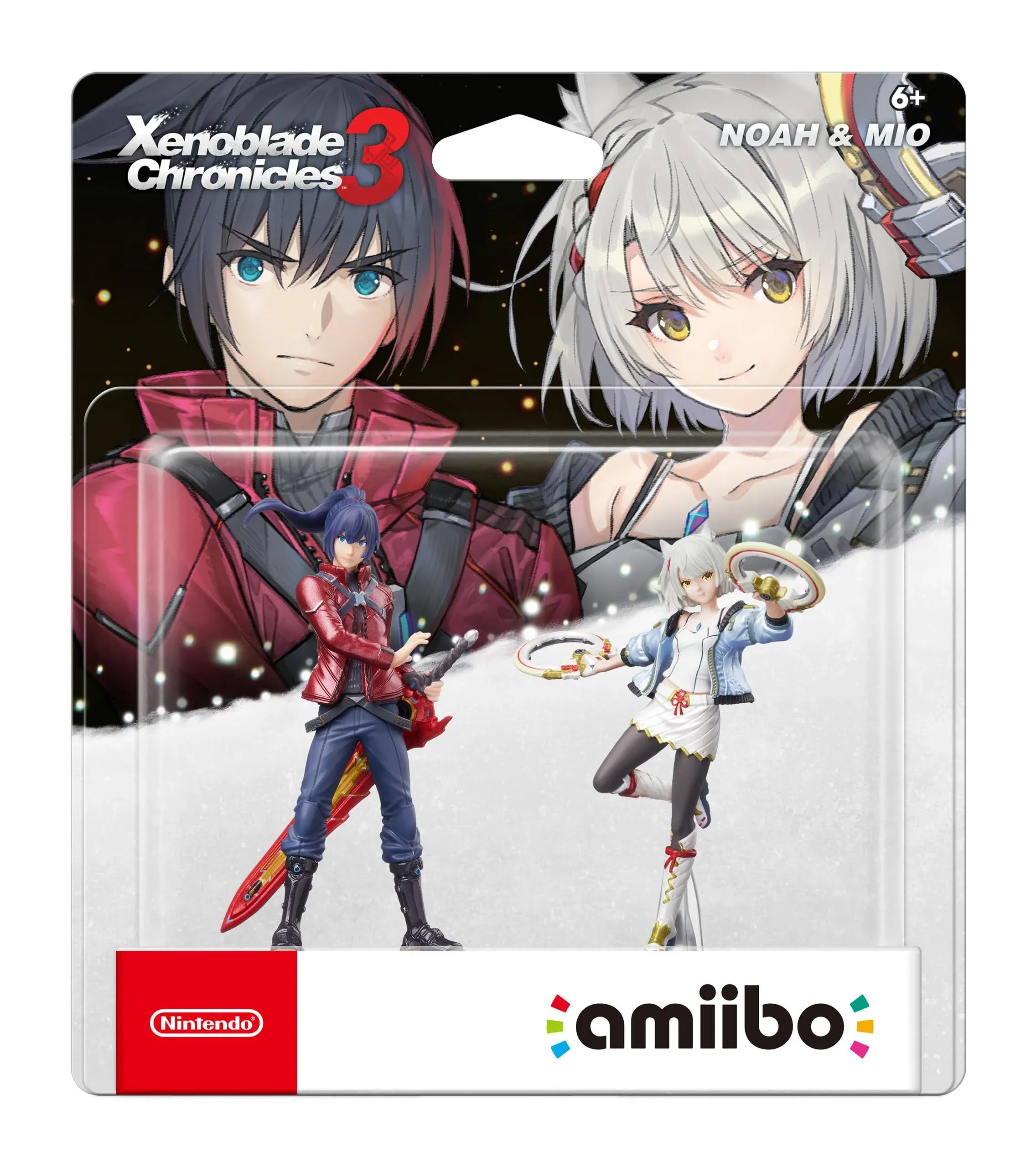 Nintendo Xenoblade Chronicles 3 Series amiibo Figures - Noah + Mio 2pk