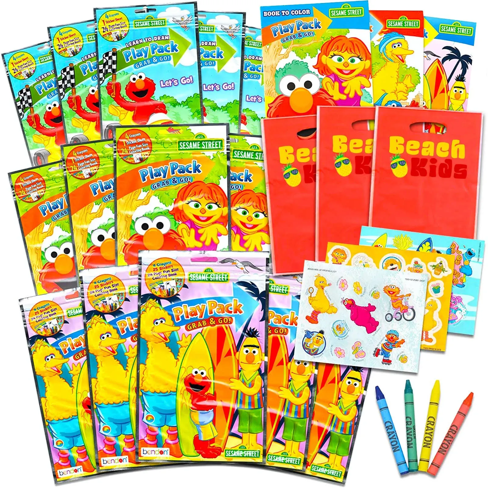 Bendon Publishing Bendon Set of 15 Kids Play Packs Bundle ~ Fun Party Favors ...