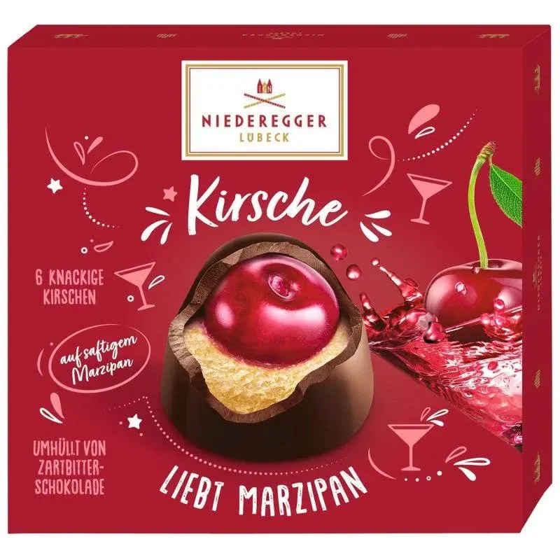 Niederegger Cherry on Marzipan Praline - 102G/3.55 oz