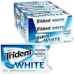 Trident White Sugar Free Gum (Peppermint, 16-Piece, 9-Pack)