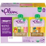 Plum Organics Baby Food Pouch Mighty Veggie Variety Pack 4 Ounce 18 Pack Organic ...