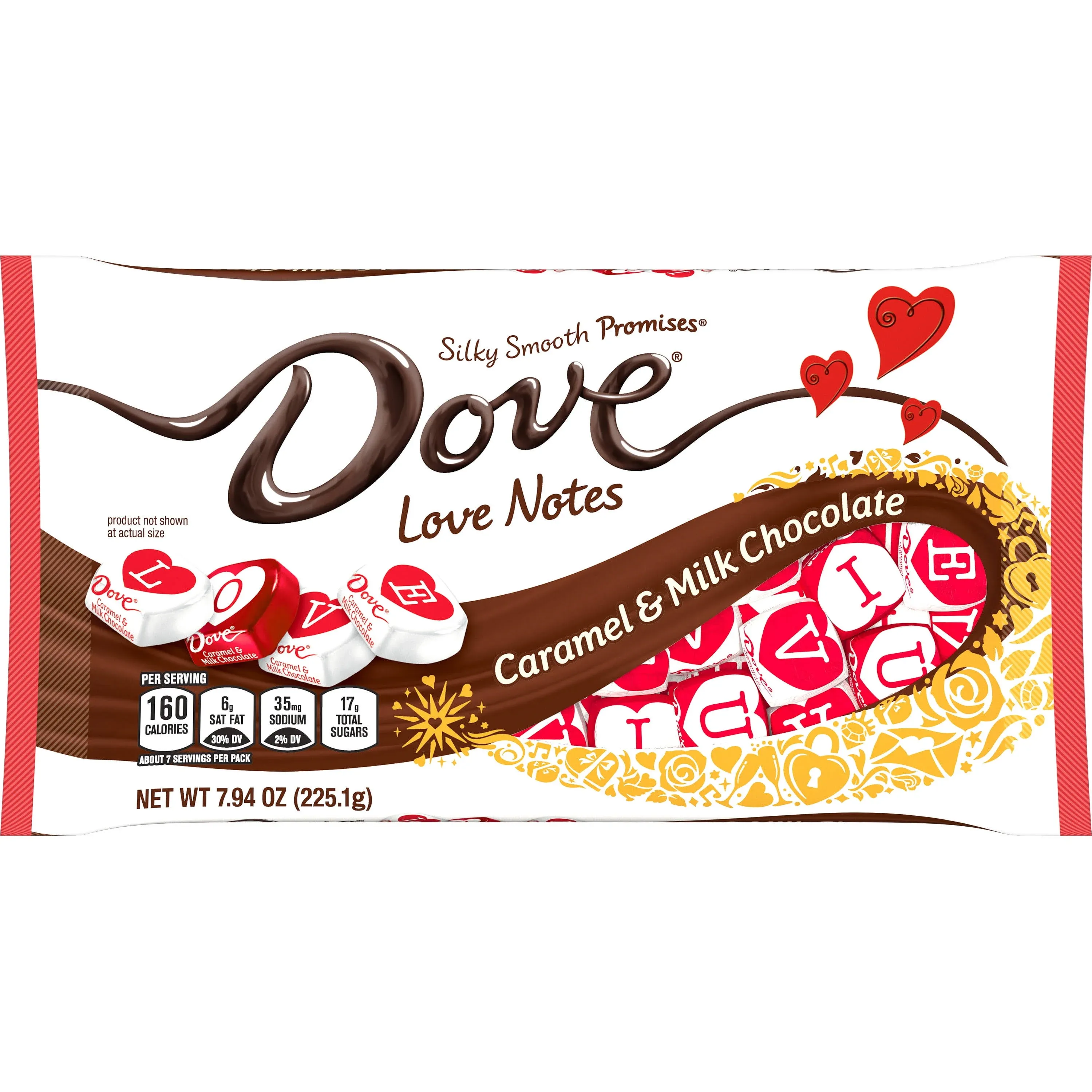 Dove Love Notes Chocolate, Caramel & Milk - 7.94 oz