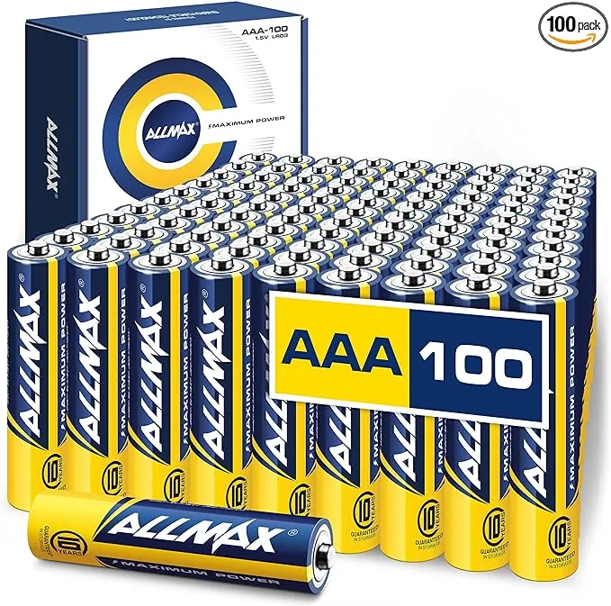 Allmax AAA Maximum Power Alkaline Triple A Batteries (36 Count) – Ultra Long-Lasting, 10-Year Shelf Life, Leakproof Design, Maximum Performance – 1.5V