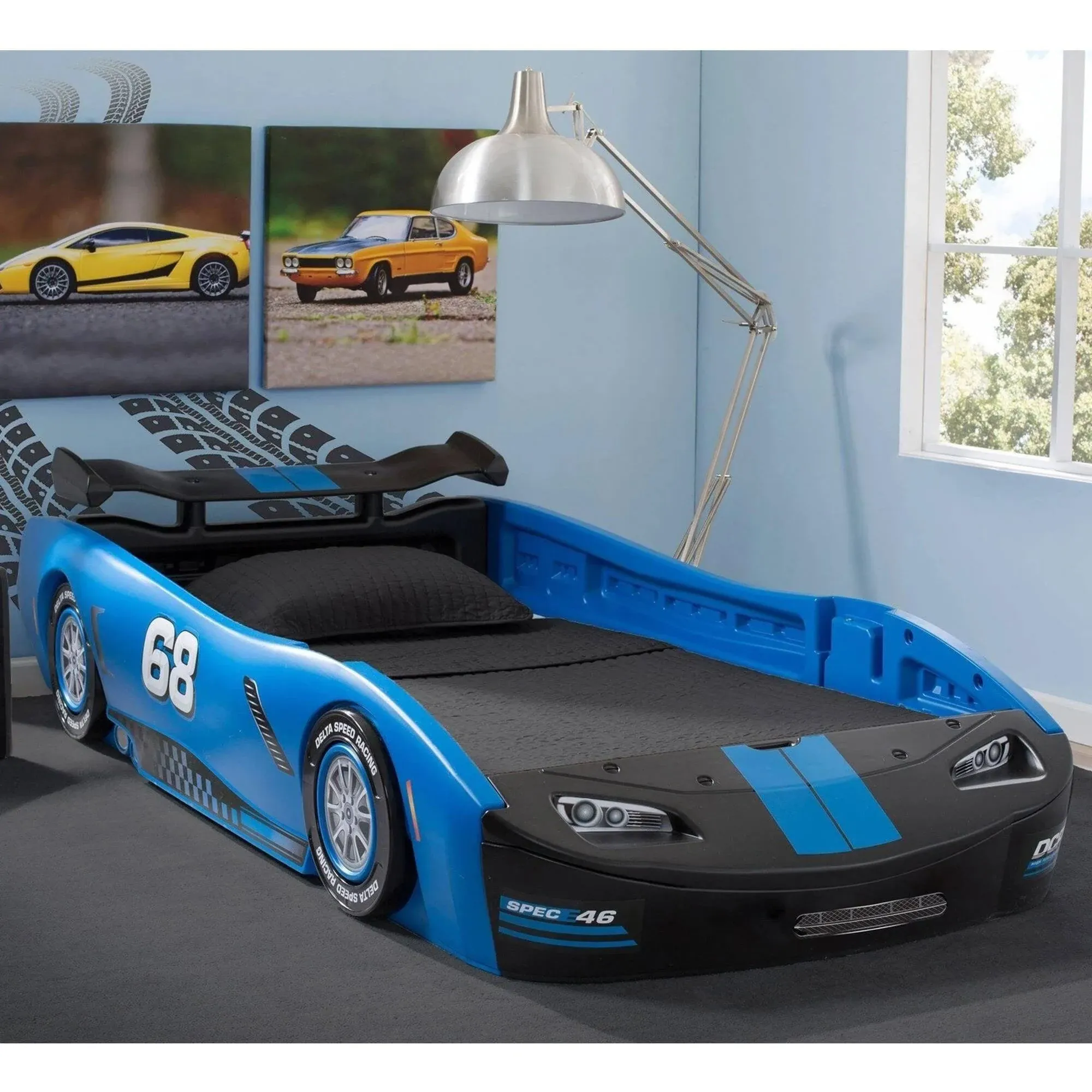 Delta Children Turbo Race Car Twin Bed