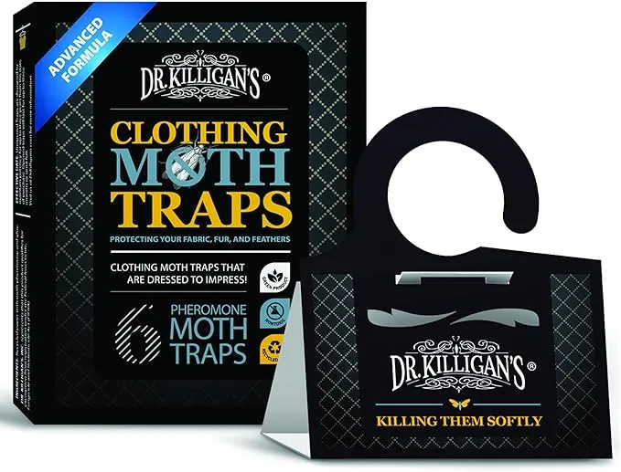 Dr. Killigan's Premium Clothing Moth Traps with Pheromones Prime | Non-Toxic