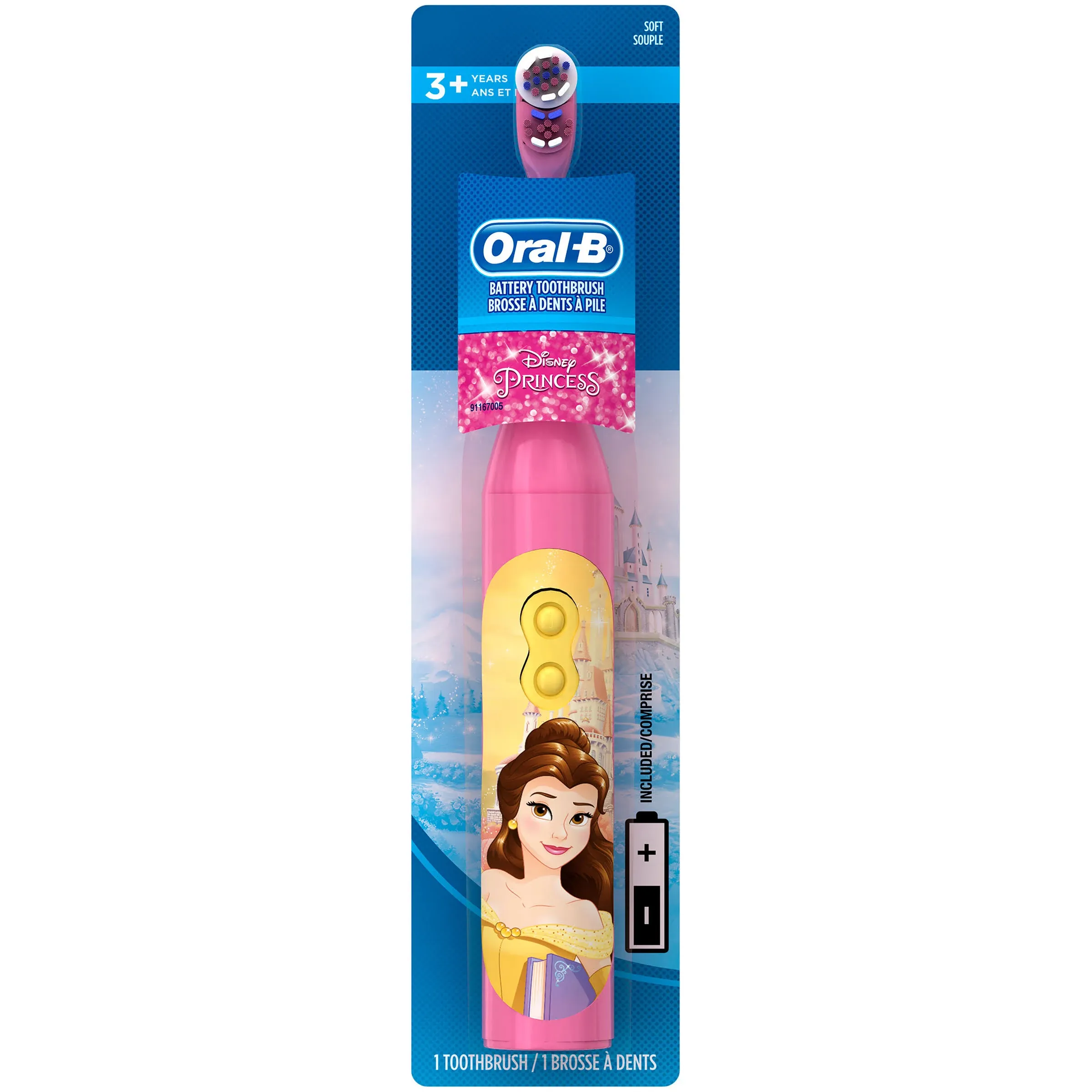 Oral B Stages Disney Princess Battery Power Toothbrush, Disney Princess