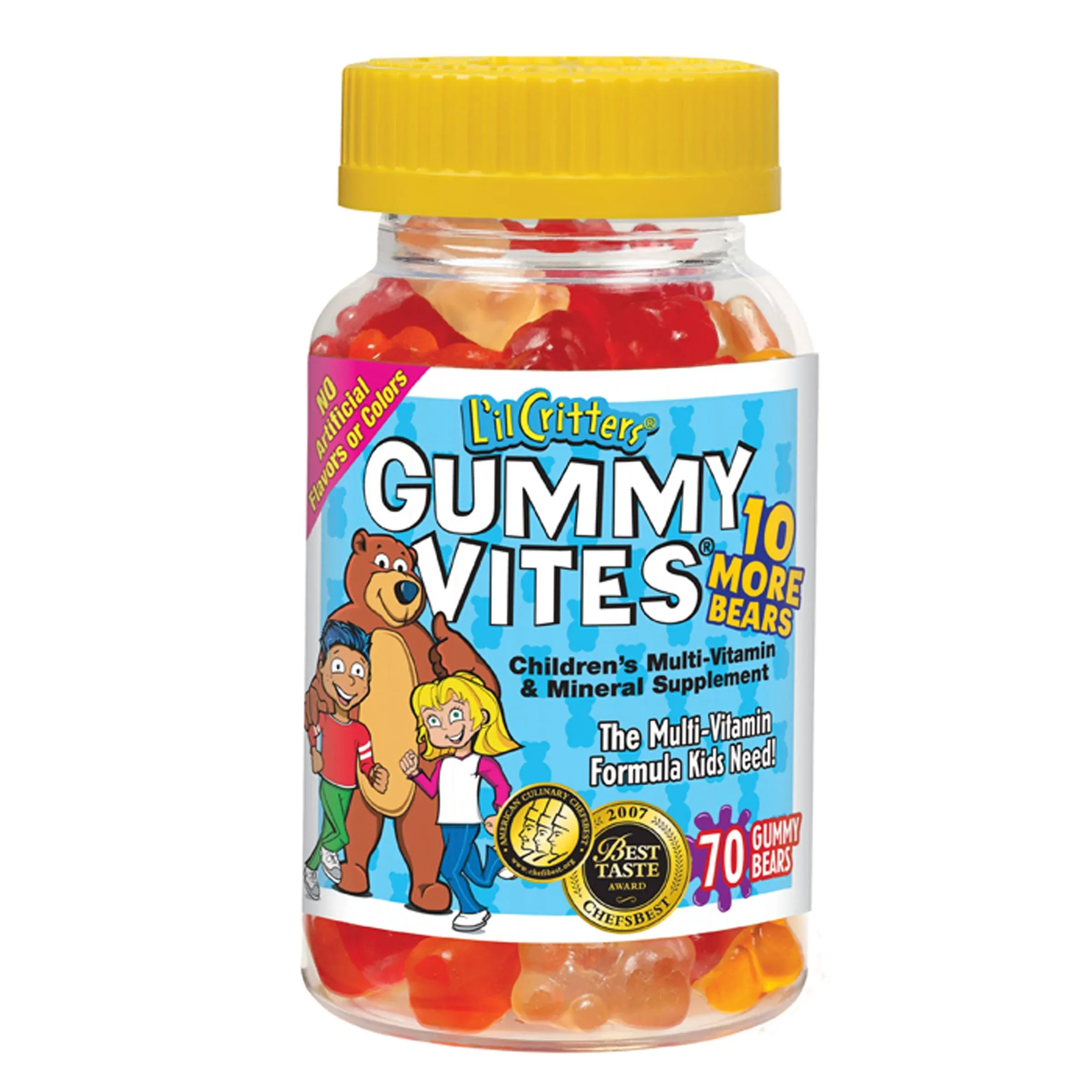 L'il Critters Gummy Vites Multivitamin/Mineral Supplement, Assorted Fruit - 70 count