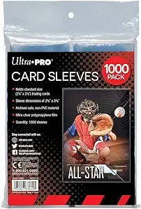 Ultra Pro - Penny Sleeves® Pochettes transparentes pour cartes à collectionner standard, polypropylène (PP) (1000)