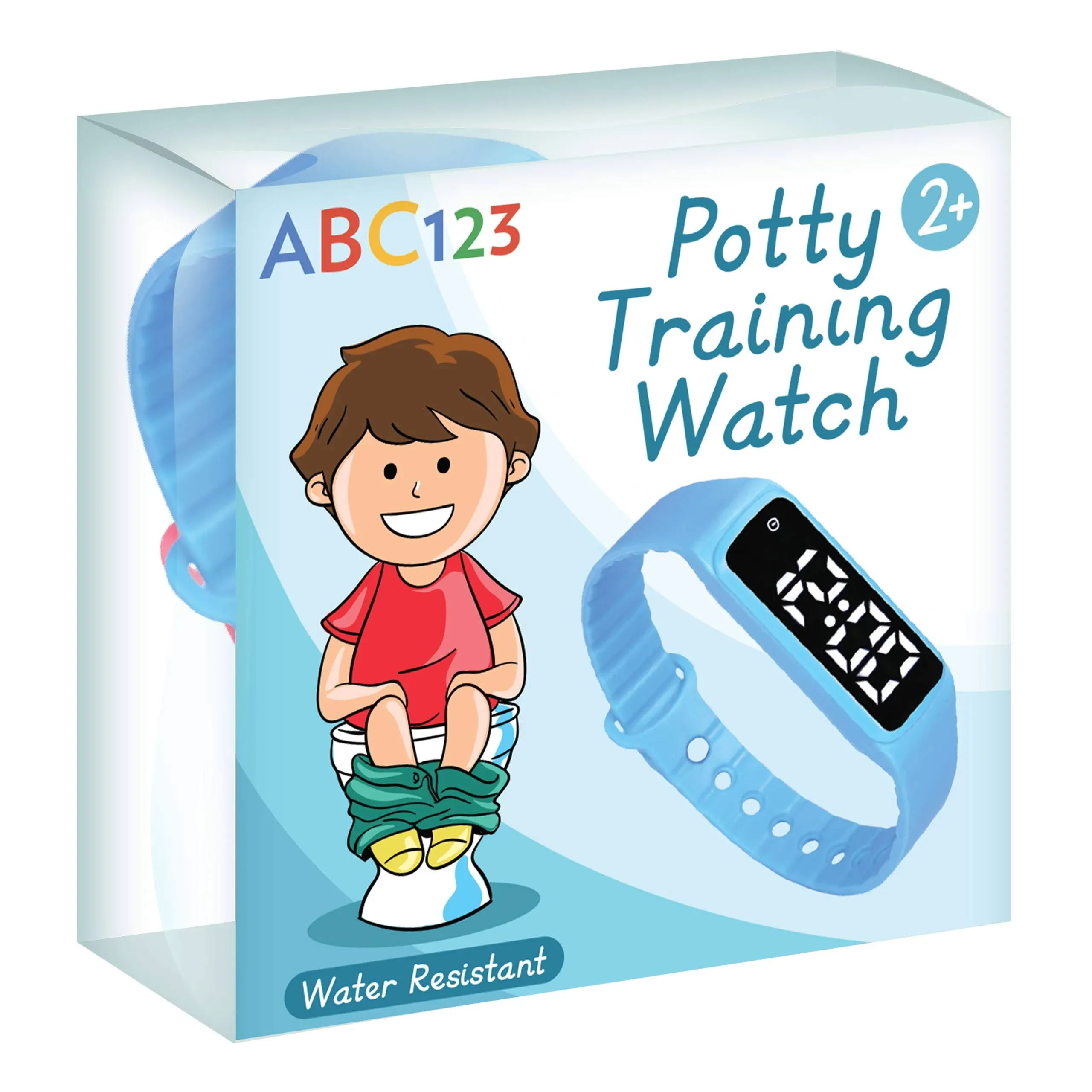 Potty Training Watch - Baby Reminder Water Resistant Timer for Toilet Training Kids & Toddler (Blue)