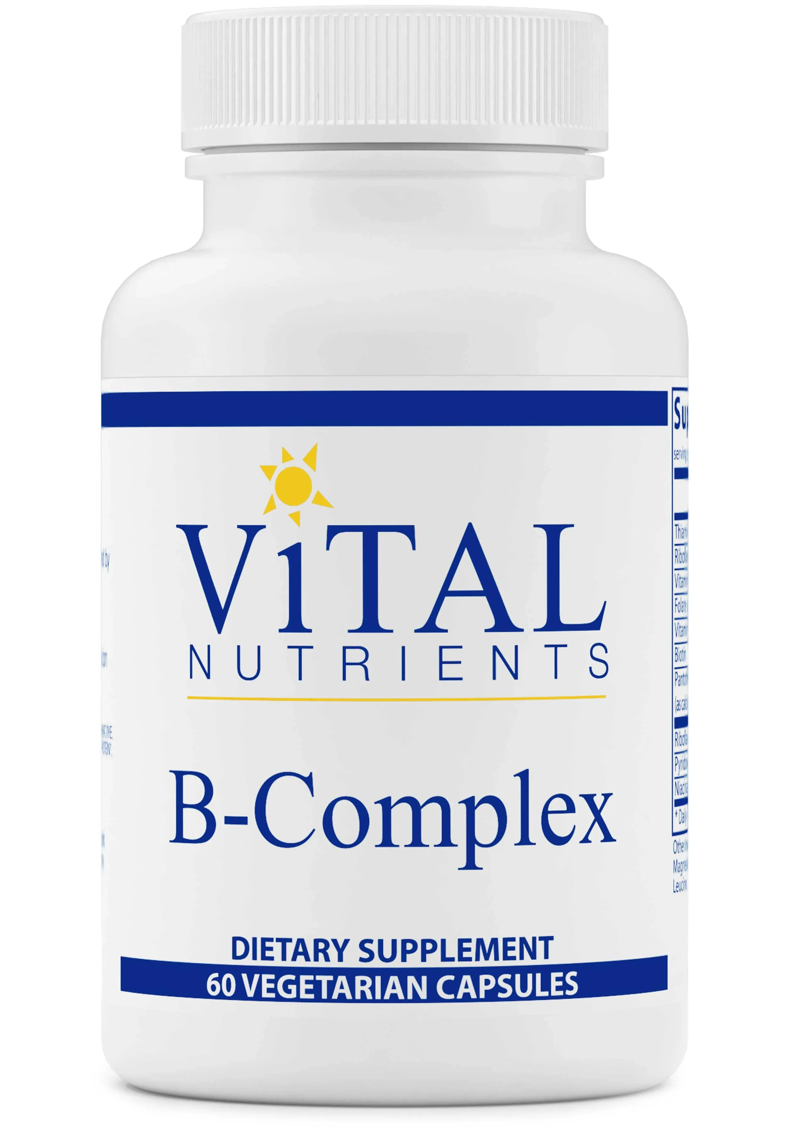 Vital Nutrients B Complex, Vegetarian Capsules - 120 count