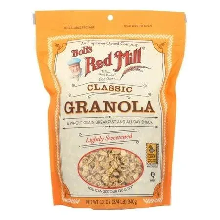 Bobs Red Mill Granola Whole Grain Natural 12 oz (Pack Of 4)