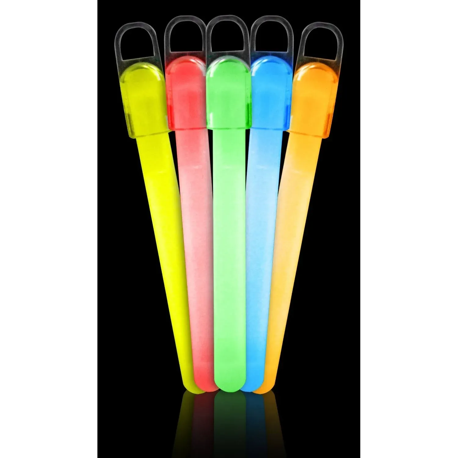 Glow Sticks, Assorted Colors, 6" - 25 pack