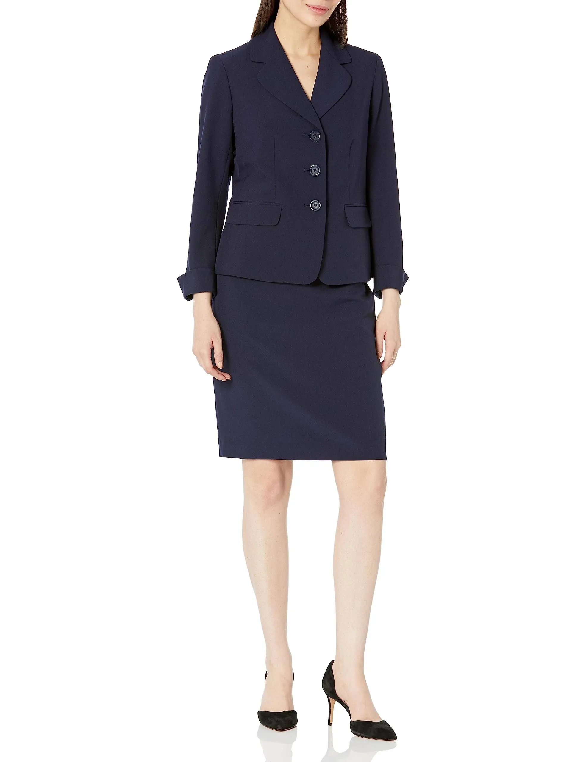 Le Suit Skirt Suit, 4 , Blue