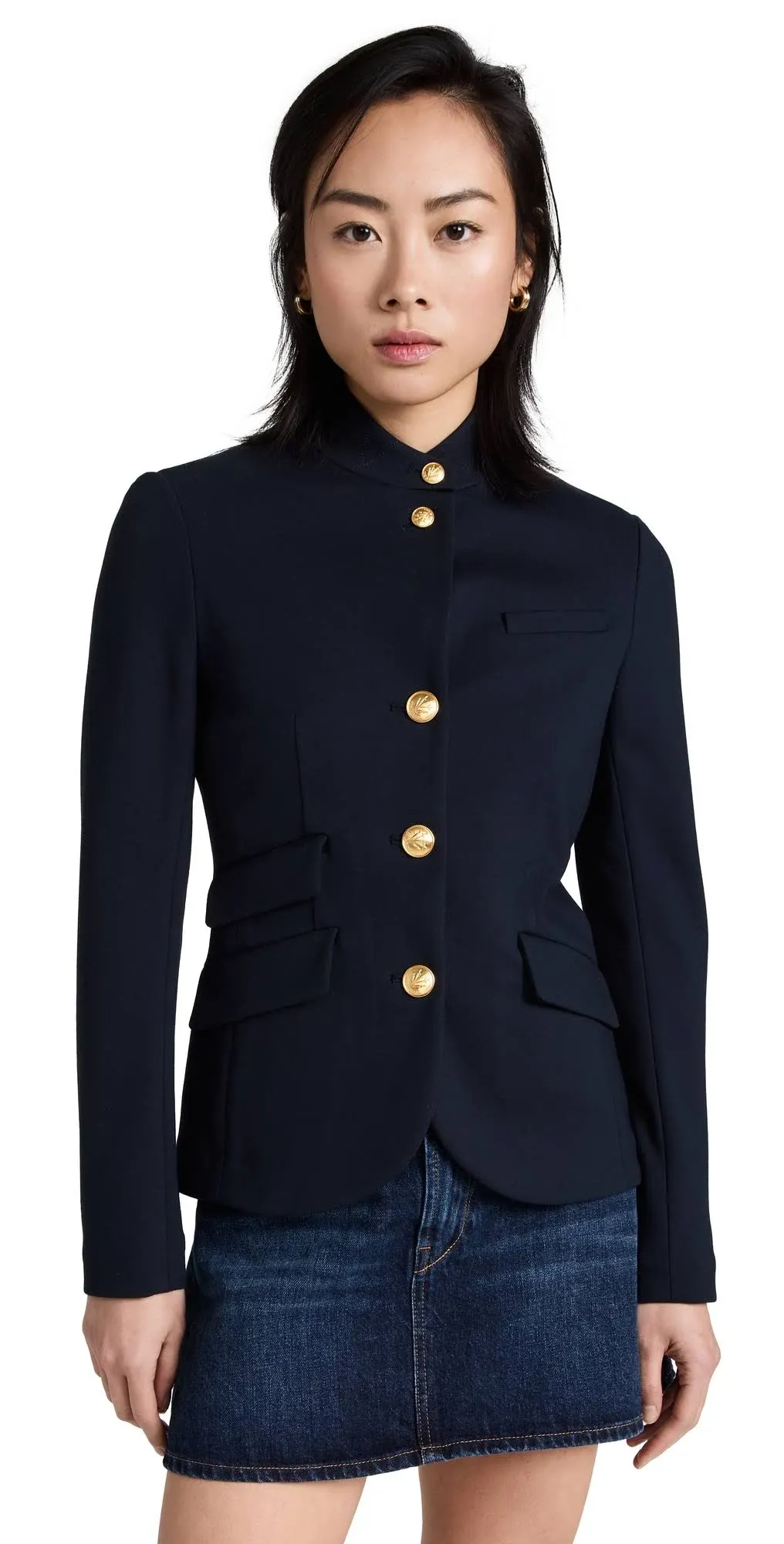 rag & bone Women's Slade Ponte Blazer