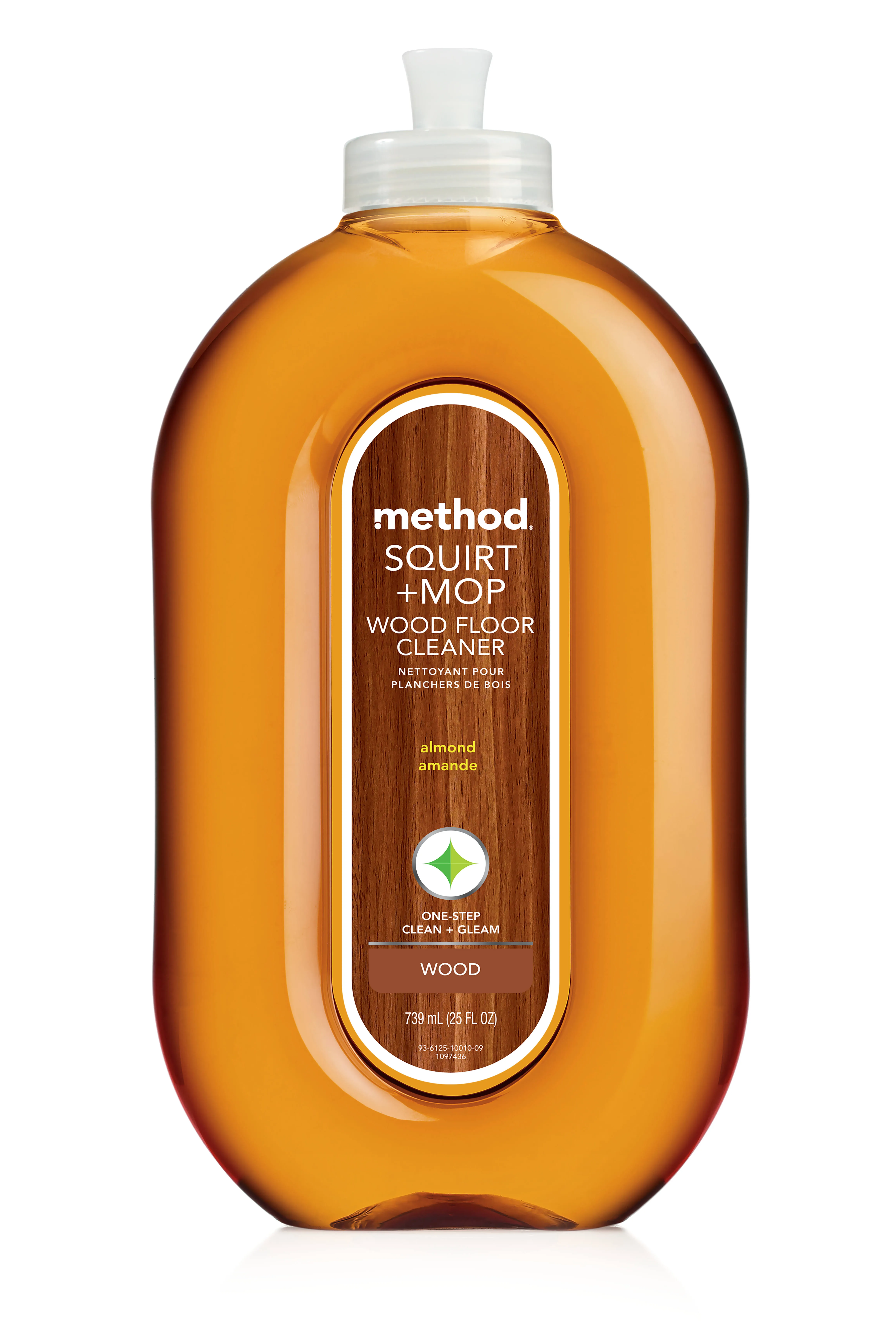 Method Squirt + Mop Wood Floor Cleaner Almond Scent 25 oz Squirt Bottle 6-carton