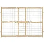 Dogs Wood/wire Mesh Pet Gate By Midwest Homes, 24h X 29-41.5, Natural