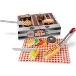 Wooden Grill & Serve BBQ Set