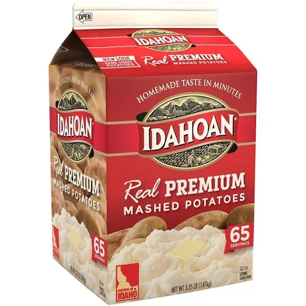 Idahoan Real Mashed Gable Carton, Premium, Valuue 2 Pack 3.25L