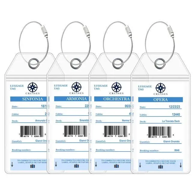 Cruise On MSC Cruise Luggage Tag Holders