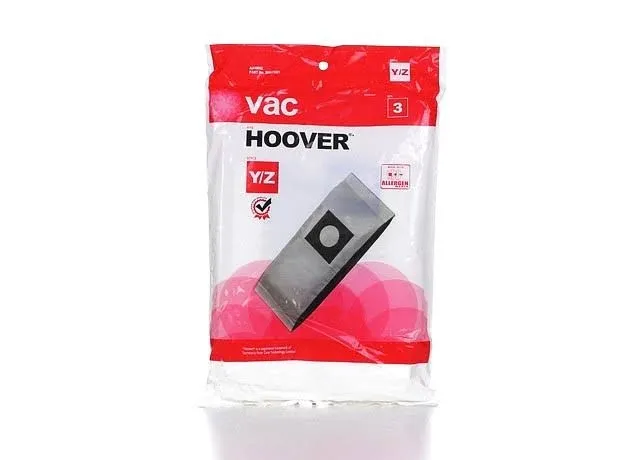 VAC HOOVER~AA10002  Vacuum Bags New Sealed Pack Of 3 Bags Style Y/Z