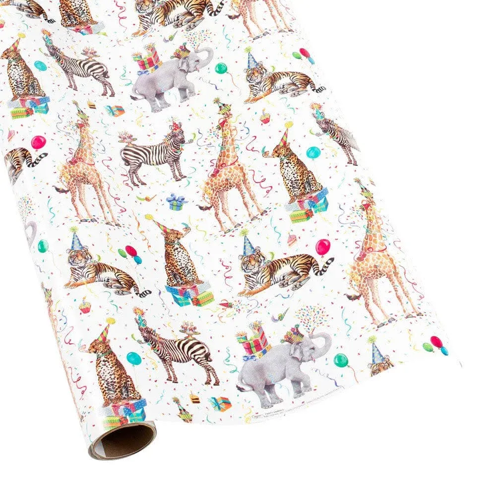 Caspari Party Animals Gift Wrap Paper