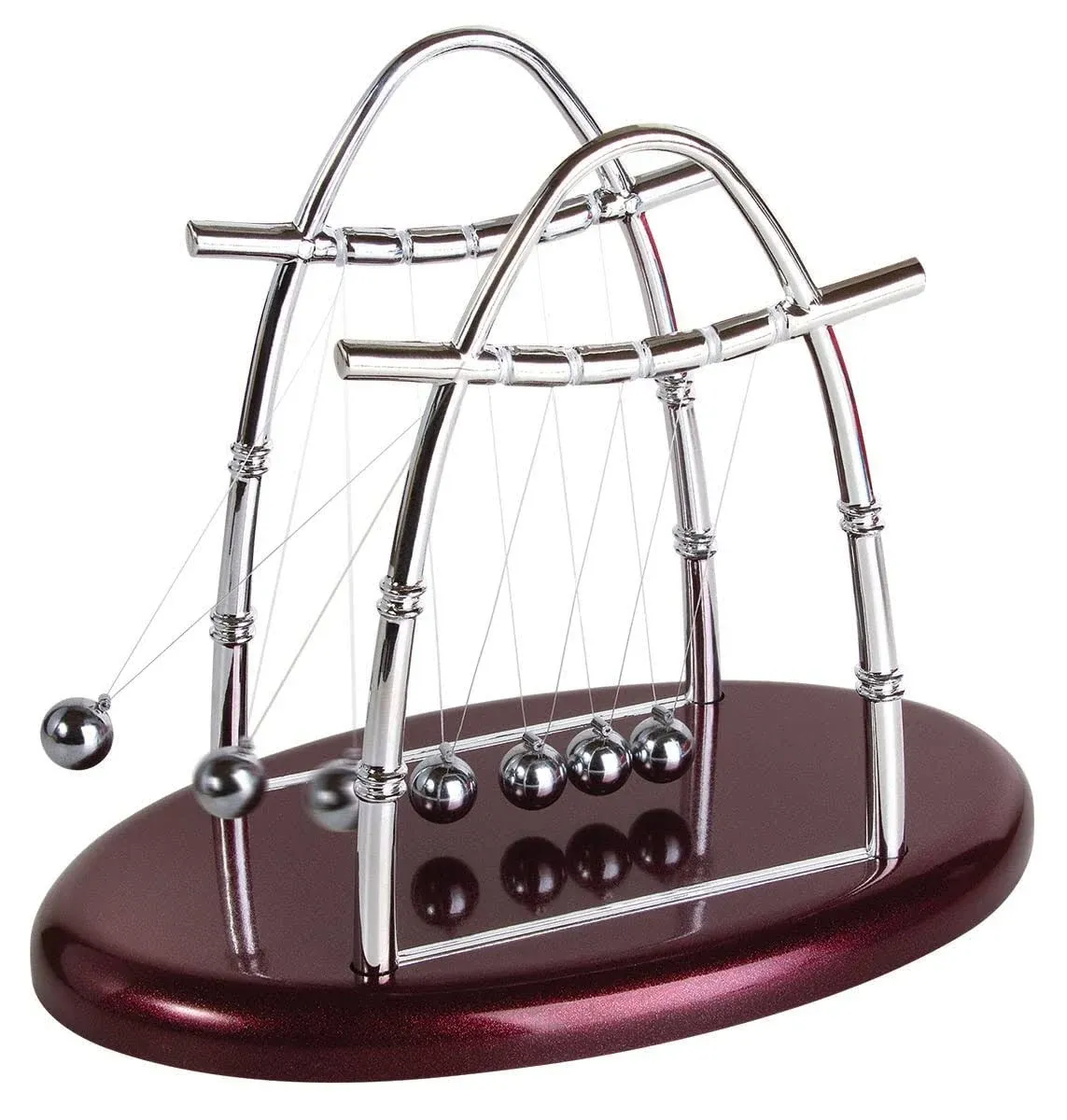 Newtons Cradle Balance Balls Physics Pendulum Office Classic Toy