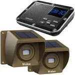 Solar Driveway Alarm Wireless Outside 1800ft Range Outdoor Motion Sensor &amp; De...