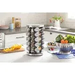 Orii 20 Jar Stainless Steel Rotating Spice Rack