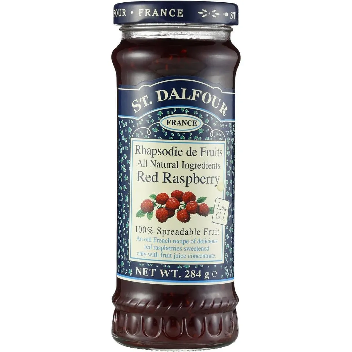 St Dalfour Fruit Spread Red Raspberry 10 oz