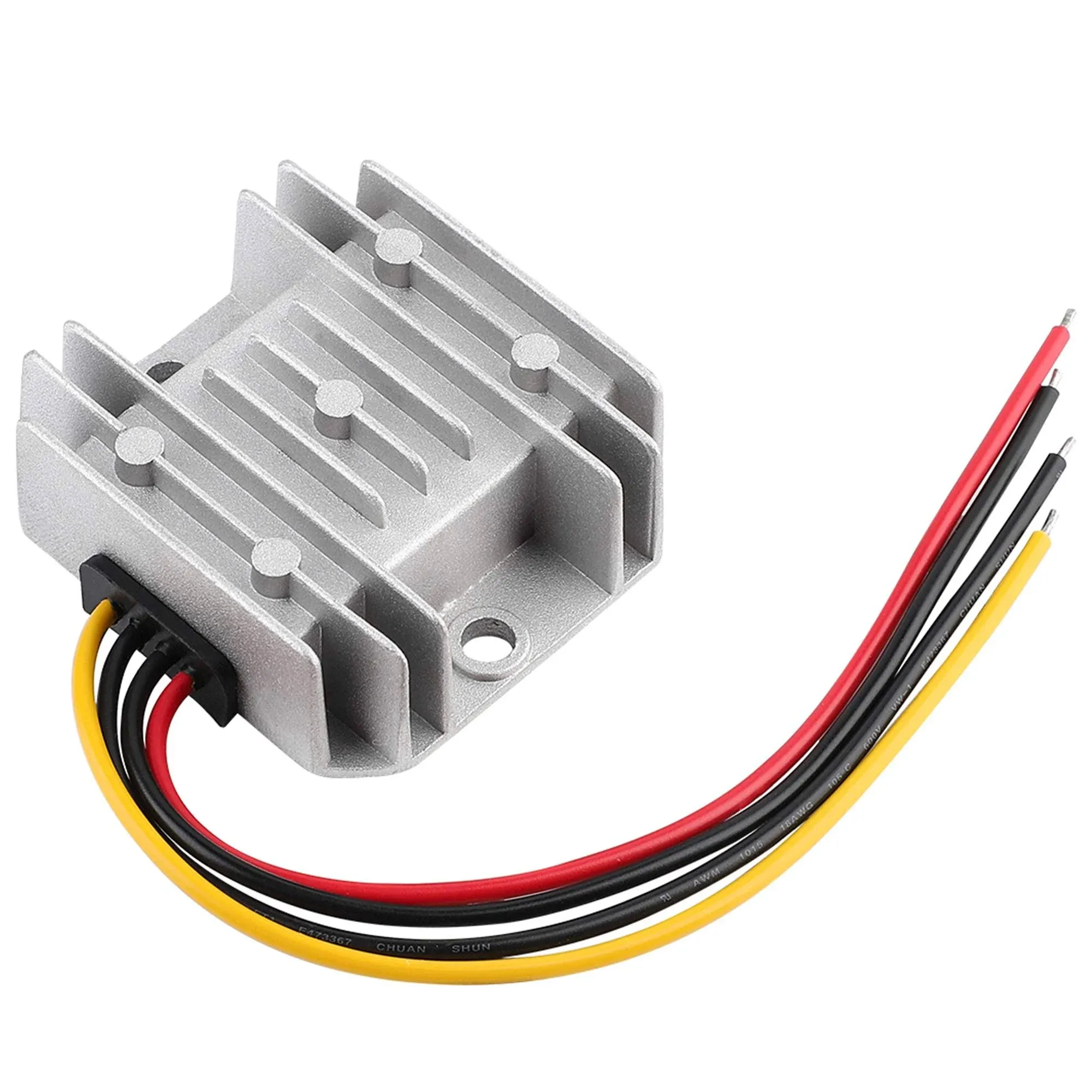 Voltage Reducer DC 8V-40V to 12V 3A 36W Automatic Buck Boost Converter Step Down Up Regulator Waterproof Module Transformer for Golf Cart Club Car