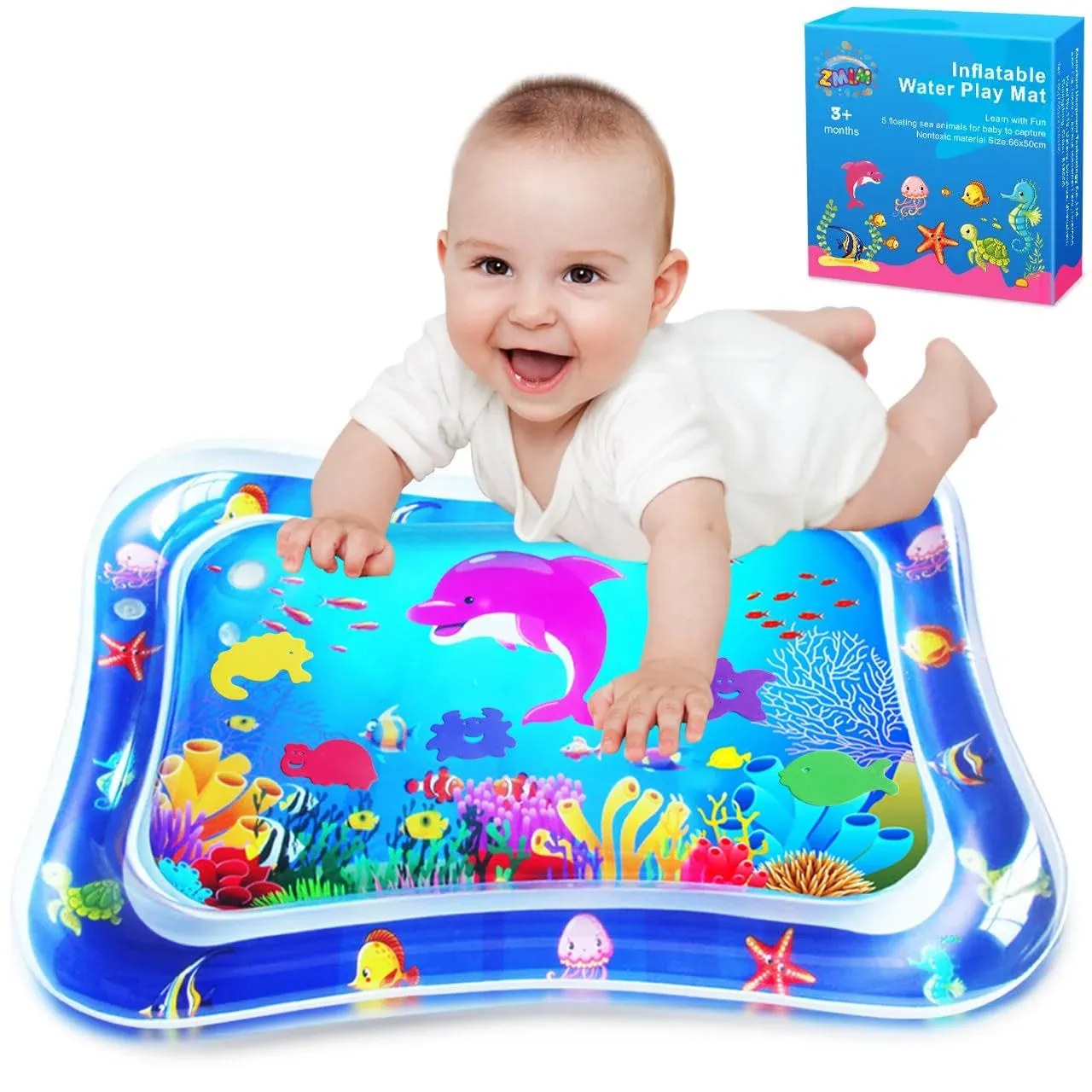 Water Play Mat, Sensory Pad Babies Stuff, Newborn Toddler, For 3 6 9 12 Months