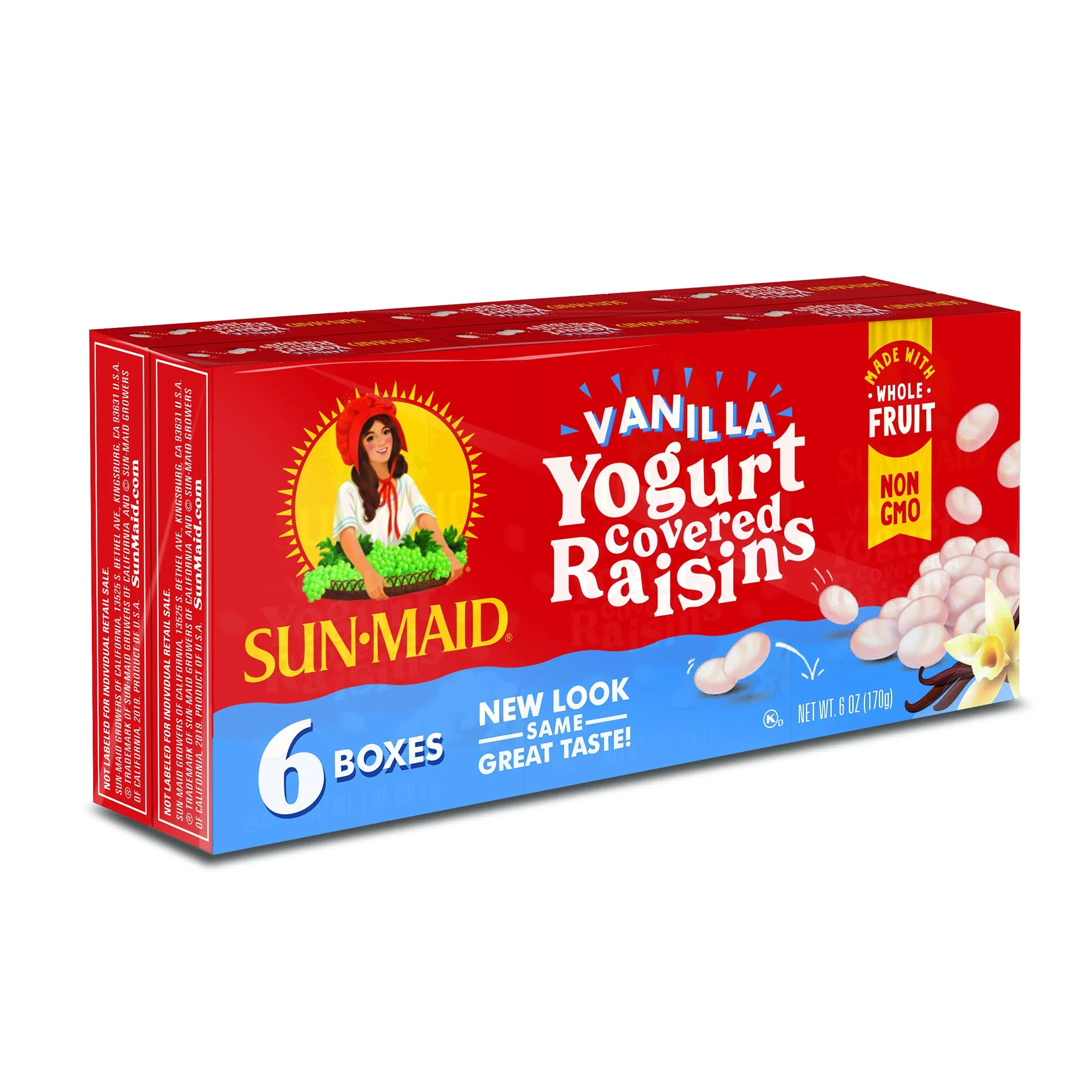 Sun-Maid Vanilla Yogurt Raisins, 1-Ounce (6 Count)