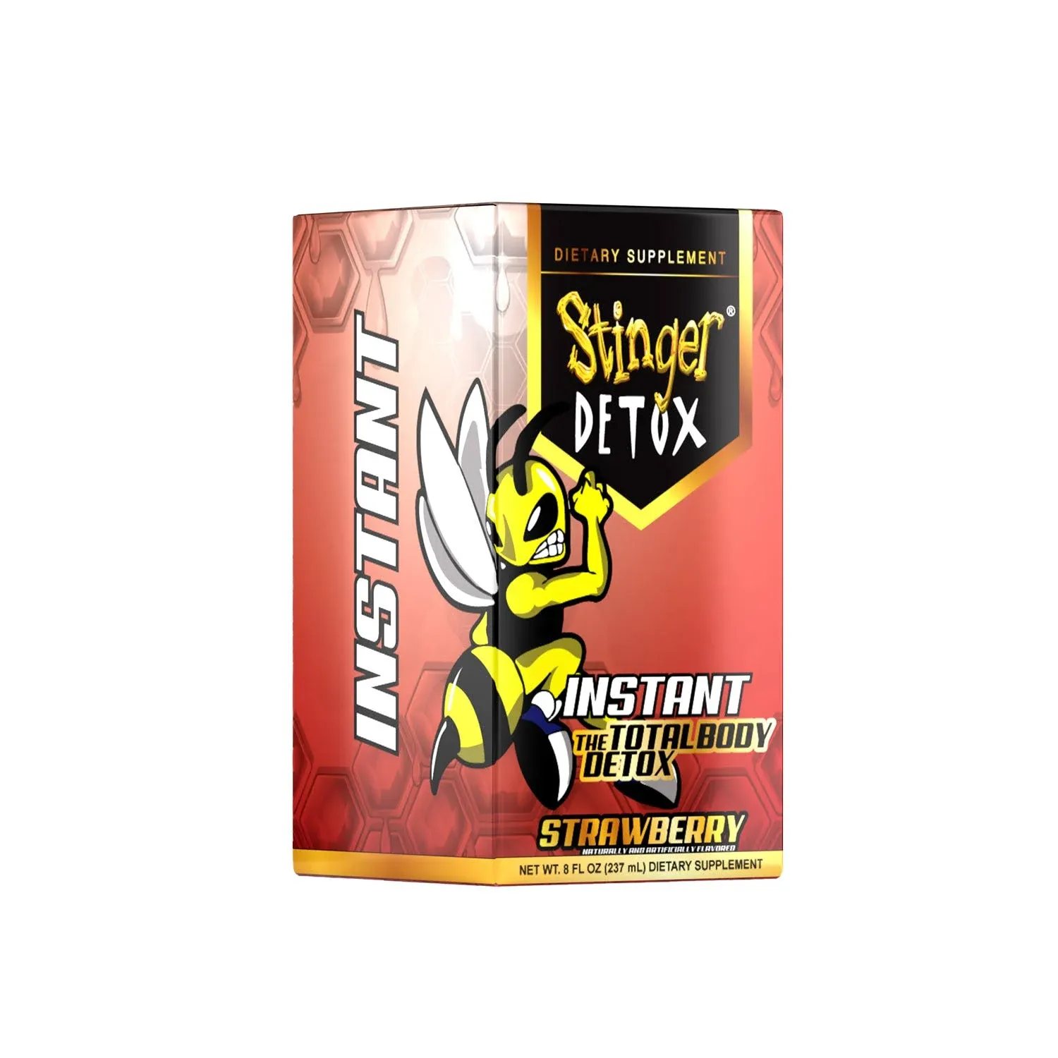 Stinger Detox Instant Detox Regular Strength Drink - Strawberry Flavor - 8 FL OZ