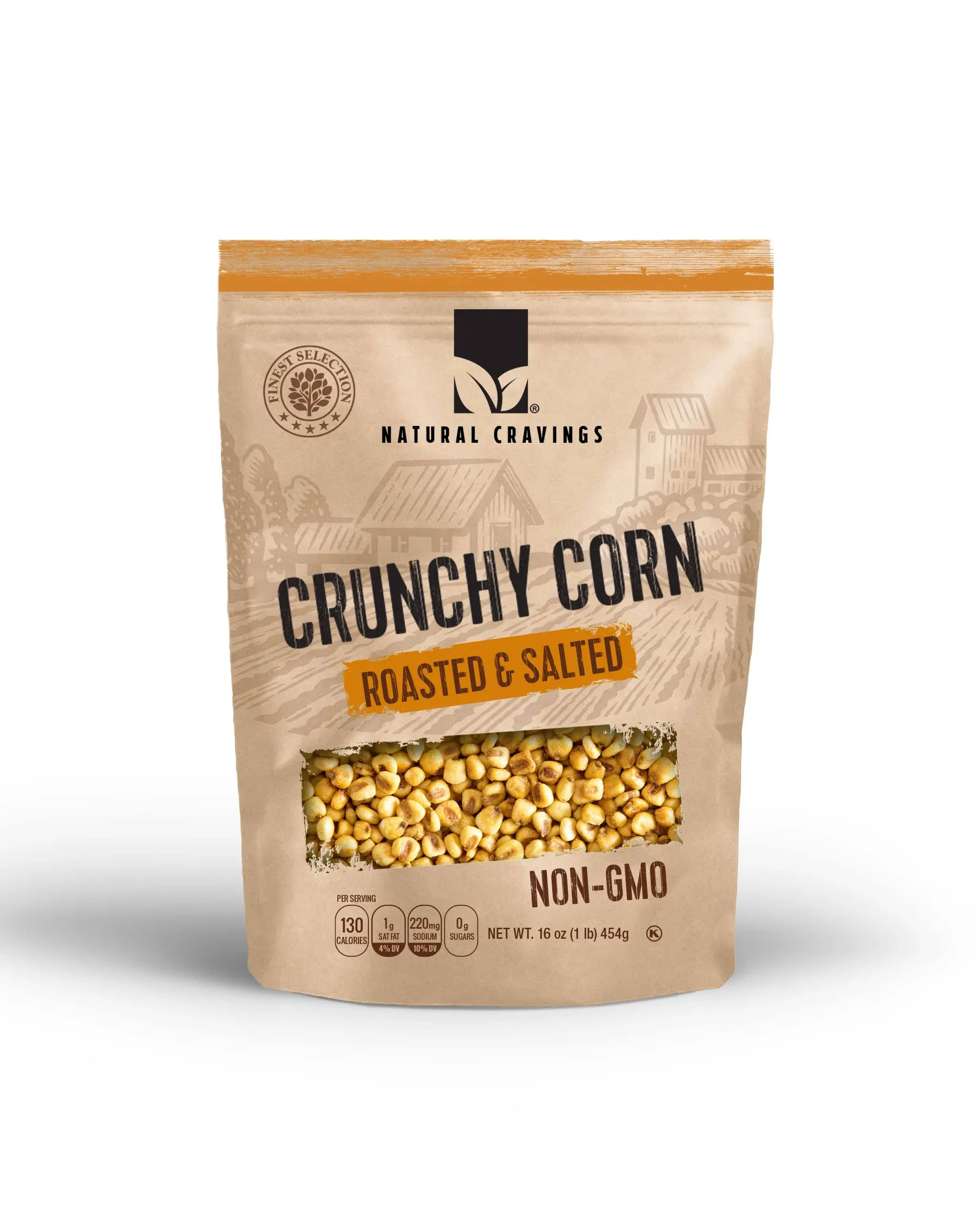 Natural Cravings Crunchy Corn Roasted and Salted Snack