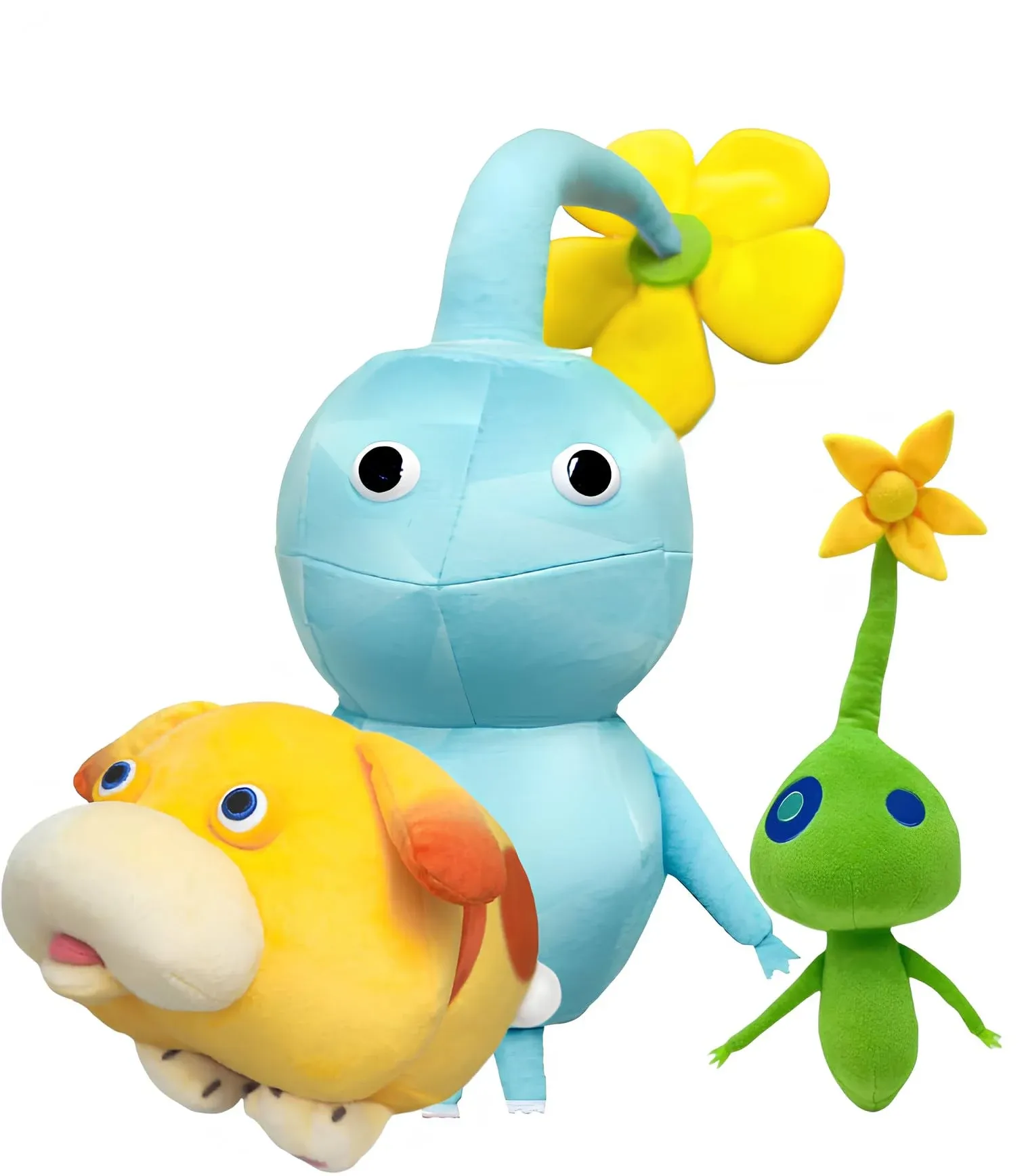 2023 New Pikmin Plush | 3 Pcs 8inch Ice Pikmin Glow and Pikmin and Oatchi ...