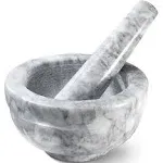 Sagler Marble Grey Mortar and Pestle Set