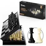 Chess Armory Travel Chess Set 9.5&#034; x 9.5&#034;  | Folding Magnetic | Mini Chess Set