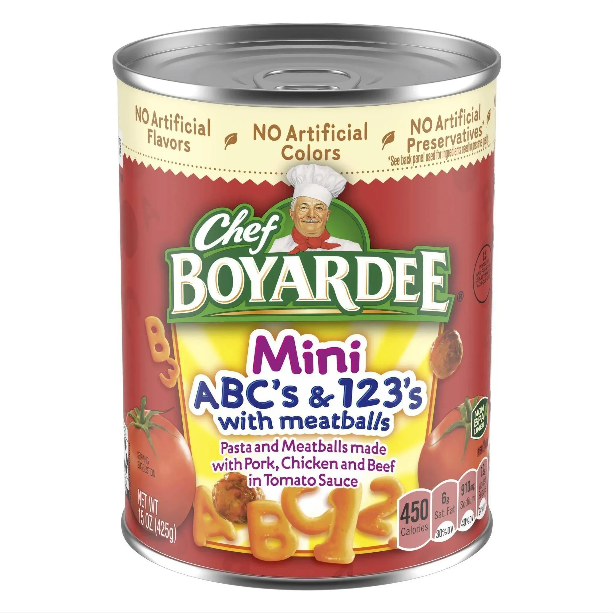 Chef Boyardee ABC's & 123's Mini with Meatballs