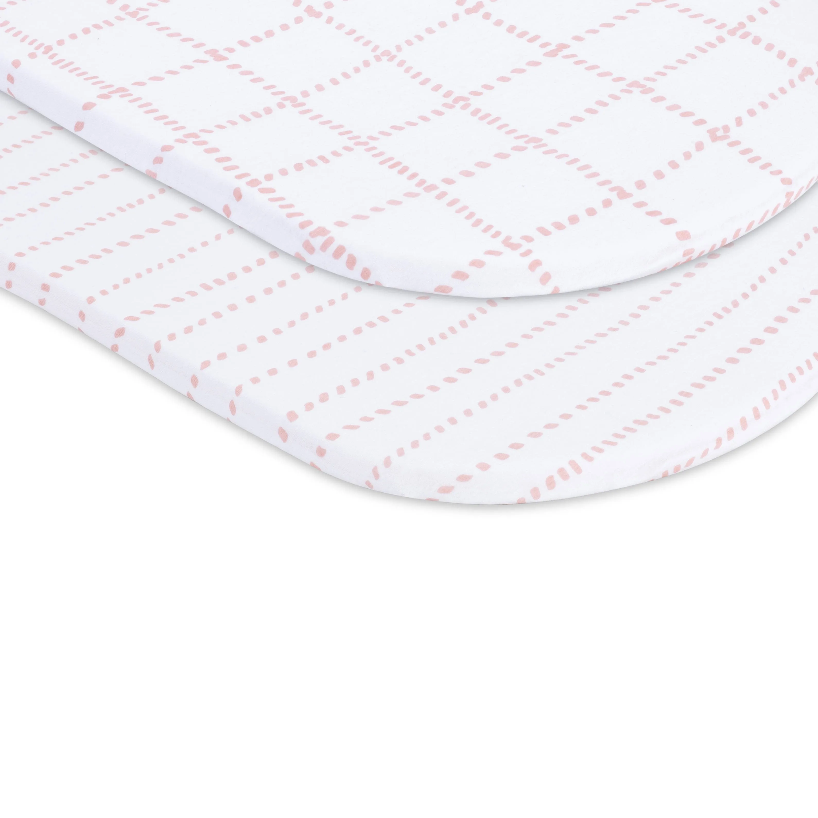 Petit Classics, 2 Pack Bassinet Sheet,100% Cotton - Pink New