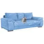 Plastic Couch Cover for Furniture Clear Thicker Plastic Sofa Cover Moving Ant...