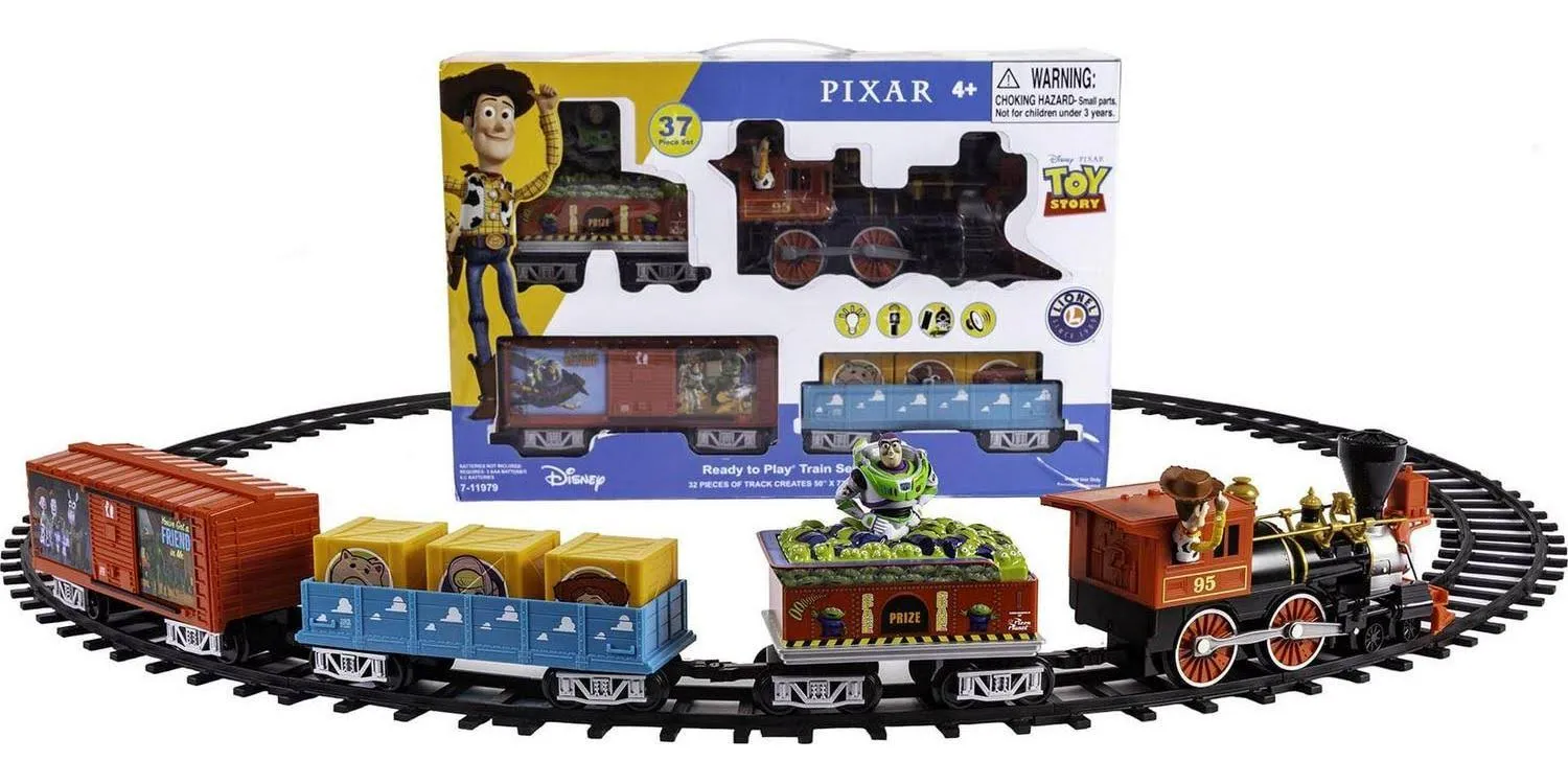 Lionel Disney Pixar Toy Story Train Set  Ready to Play 7-11979 32 Pc Woody BUZZ