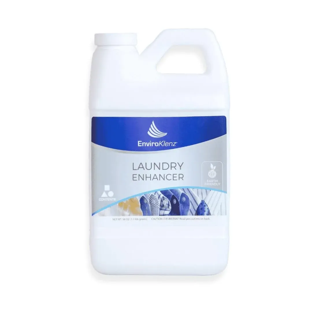 EnviroKlenz Laundry Enhancer Odor Eliminator Liquid 30 Loads | Removes Chemical Sweat Perfume Fragrances and Pet Odors | Fragrance-Free and Non-Toxic